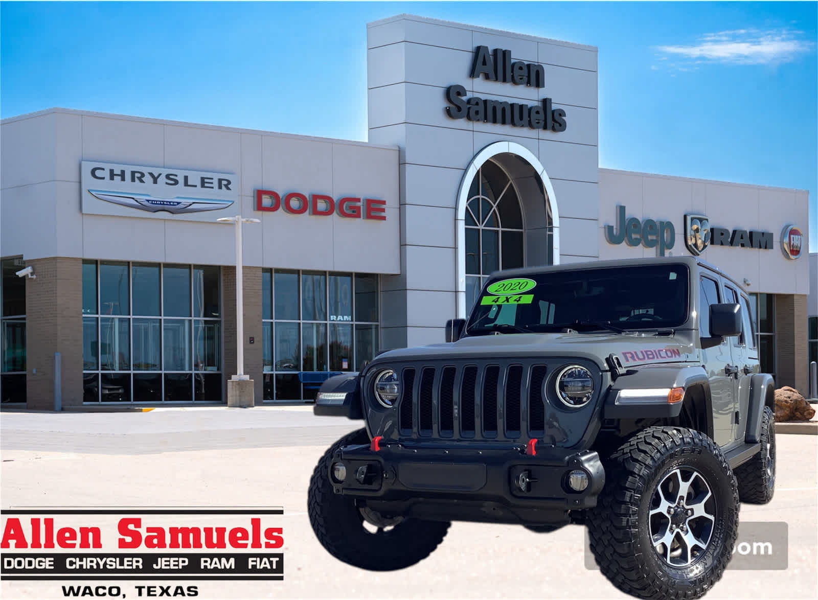 Used Car 2020 Jeep Wrangler Unlimited  Rubicon For Sale Under $50,000 In Waco, Texas