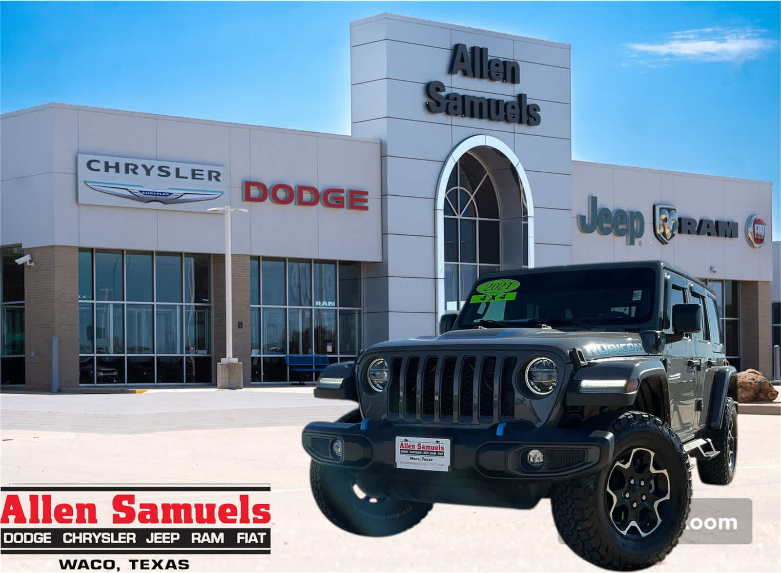 Used Car 2021 Jeep Wrangler 4xe  Unlimited Rubicon For Sale Under $40,000 In Waco, Texas