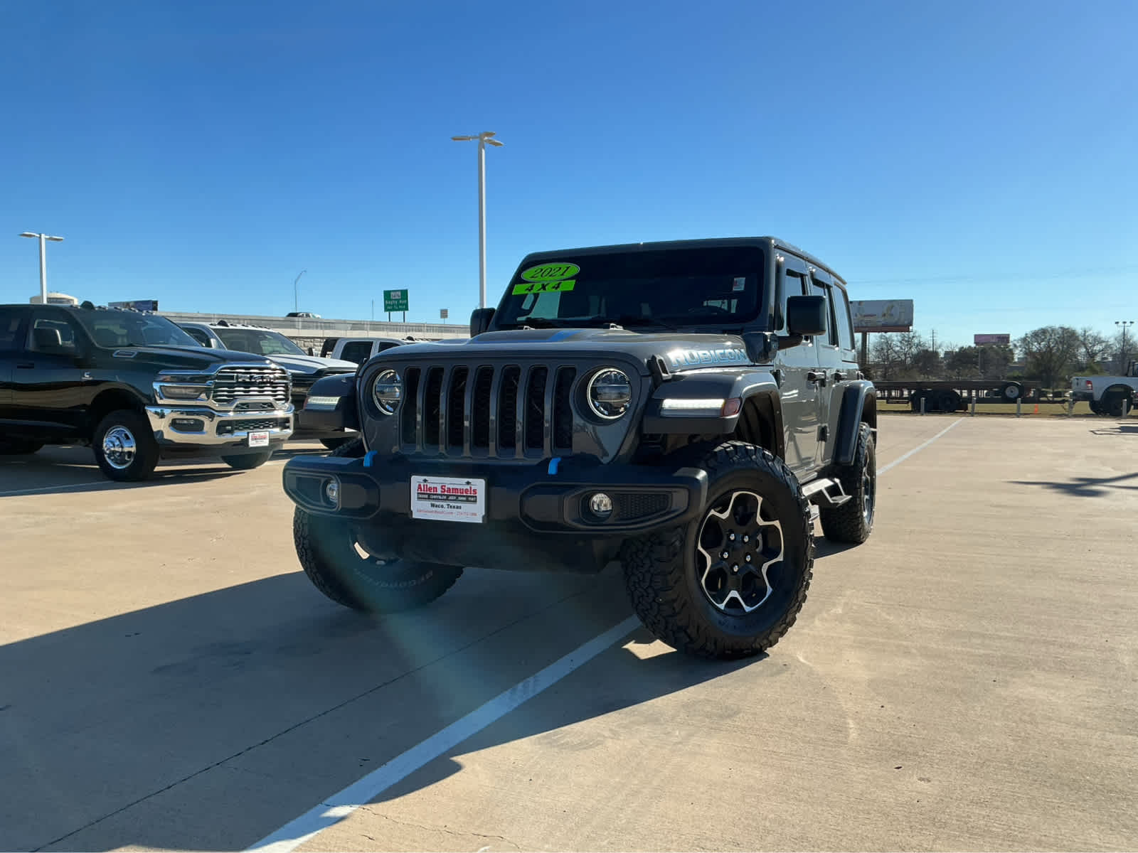 Used Car 2021 Jeep Wrangler 4xe  Unlimited Rubicon For Sale Under $40,000 In Waco, Texas