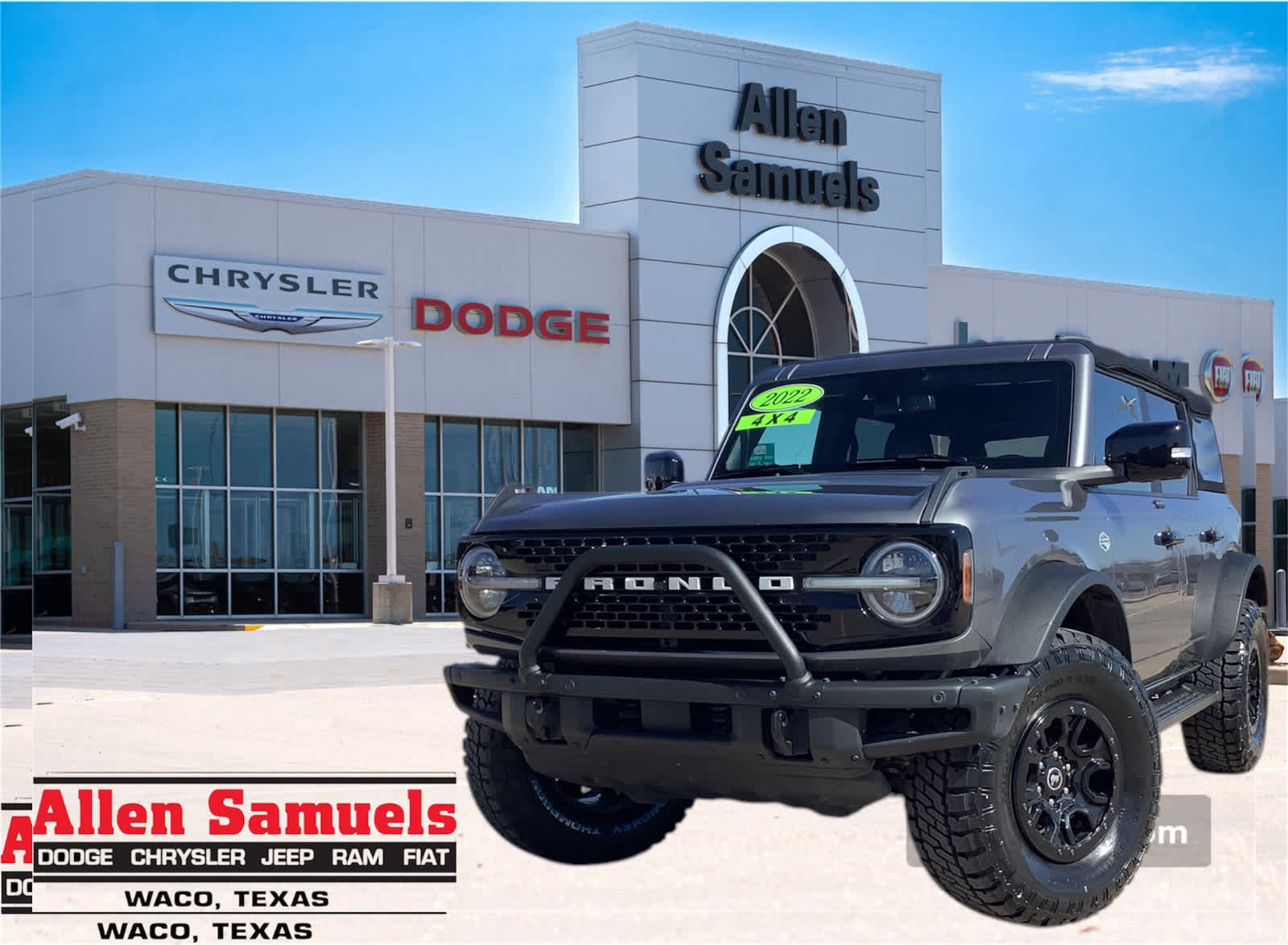 Used Car 2022 Ford Bronco  Wildtrak For Sale Under $50,000 In Waco, Texas