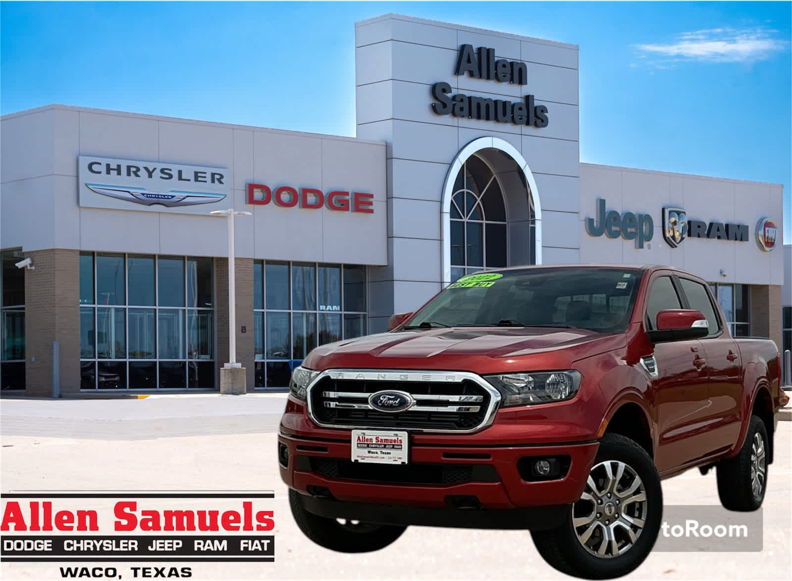 Used Car 2022 Ford Ranger  Lariat For Sale Under $40,000 In Waco, Texas