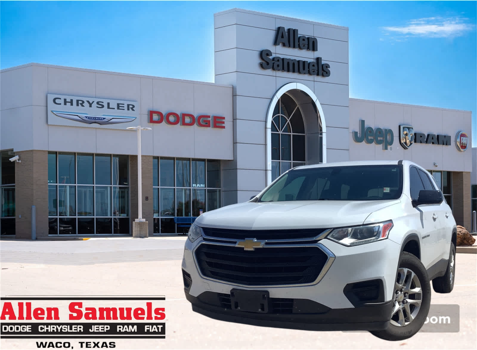 Used Car 2020 Chevrolet Traverse  Ls For Sale Under $20,000 In Waco, Texas