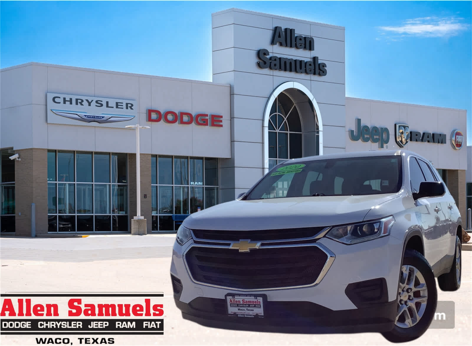 Used Car 2020 Chevrolet Traverse  Ls For Sale Under $20,000 In Waco, Texas