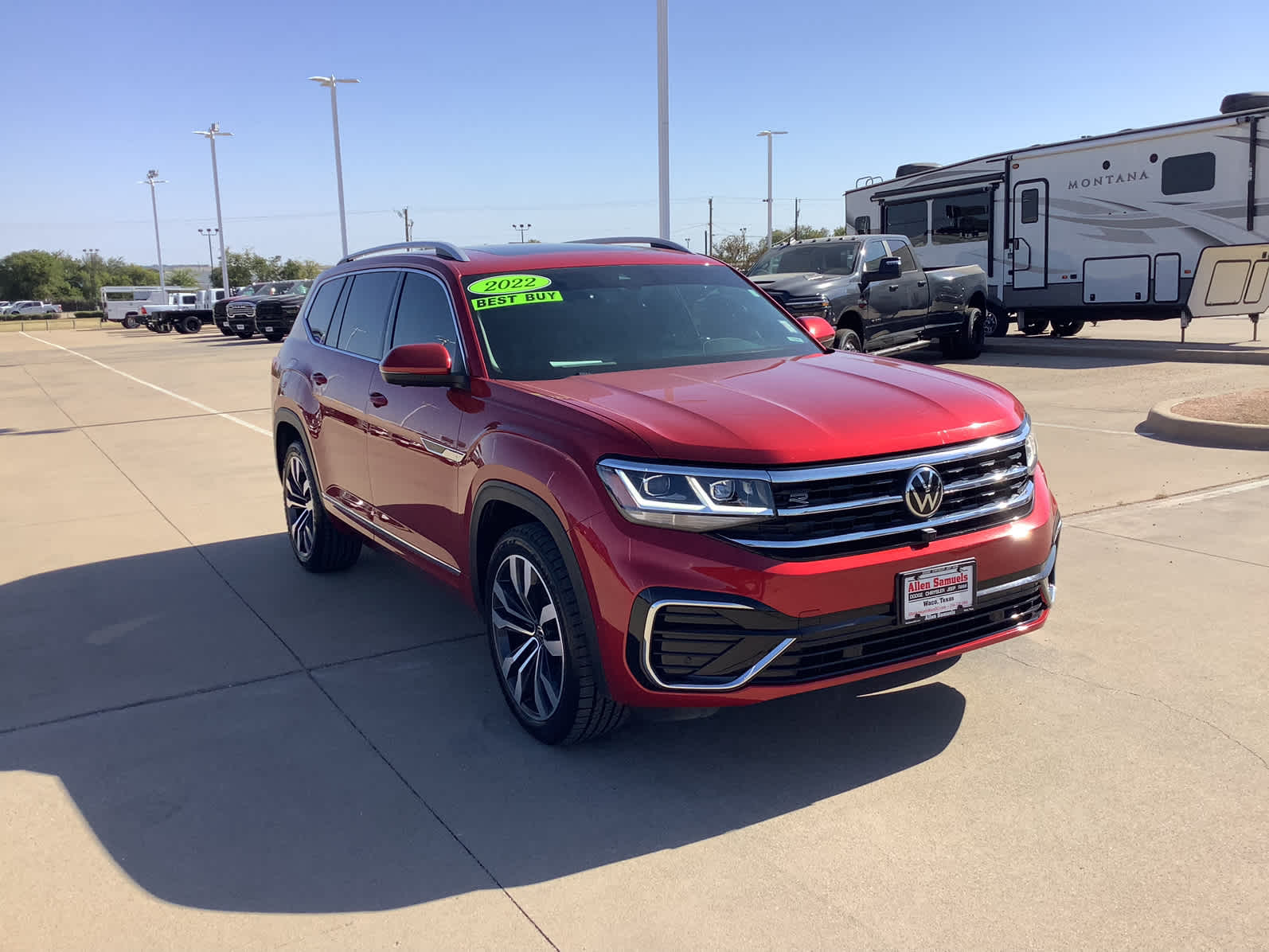 Used Car 2022 Volkswagen Atlas  3.6l V6 Sel Premium R-line For Sale Under $40,000 In Waco, Texas