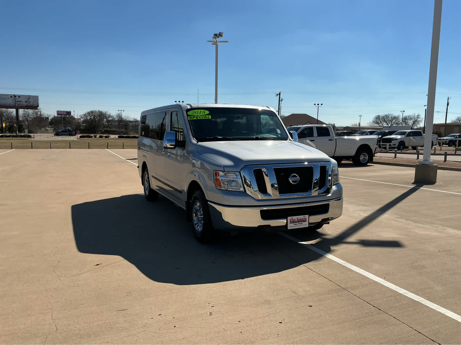 Used Car 2018 Nissan Nv Passenger  Nv3500 Hd Sv For Sale Under $30,000 In Waco, Texas