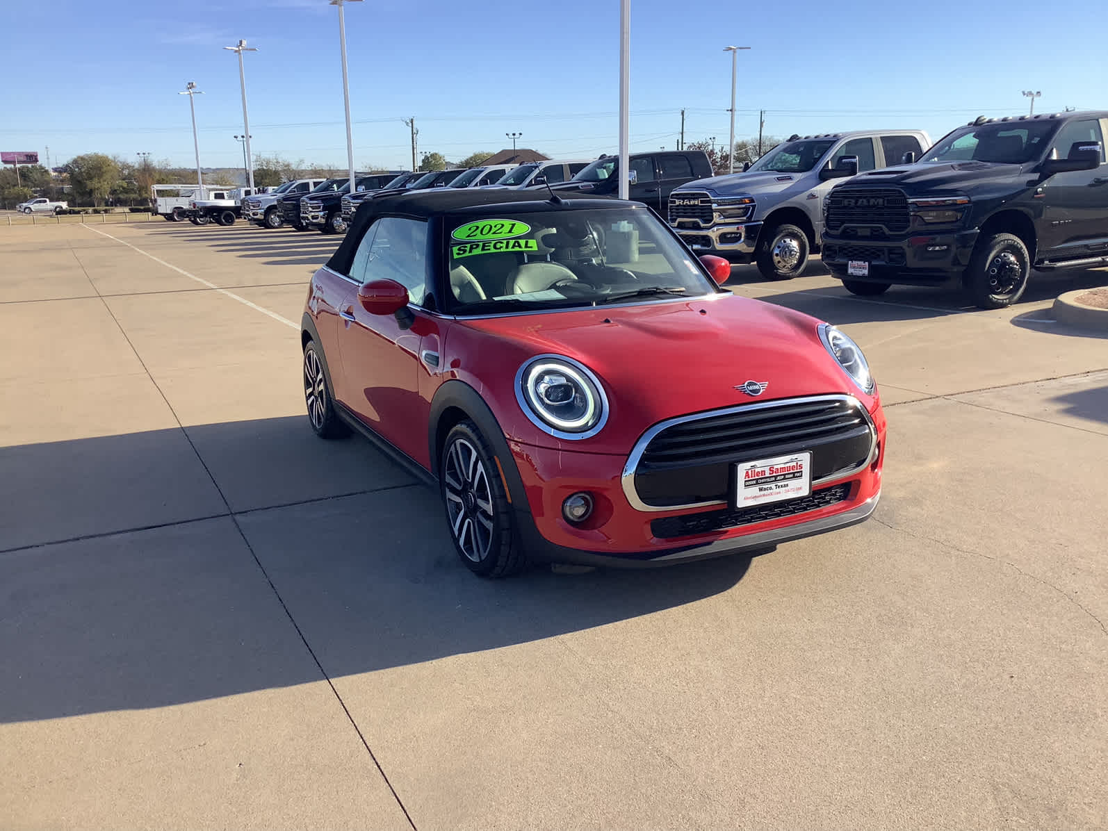 Used Car 2021 Mini Convertible  Cooper For Sale Under $25,000 In Waco, Texas
