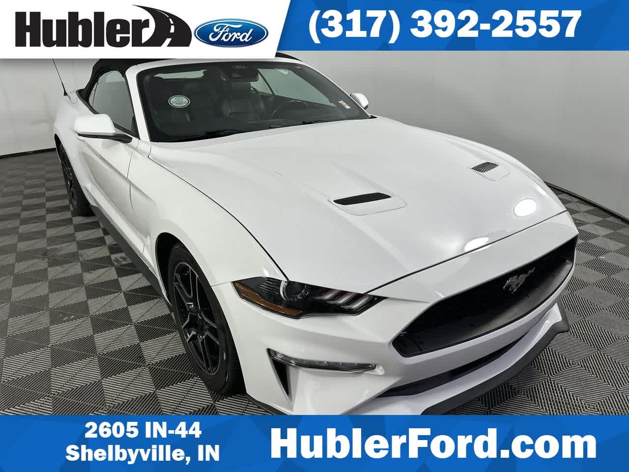 Oxford White 2023 Ford Mustang EcoBoost Premium Convertible RWD Convertible Rear-Wheel Drive Automatic