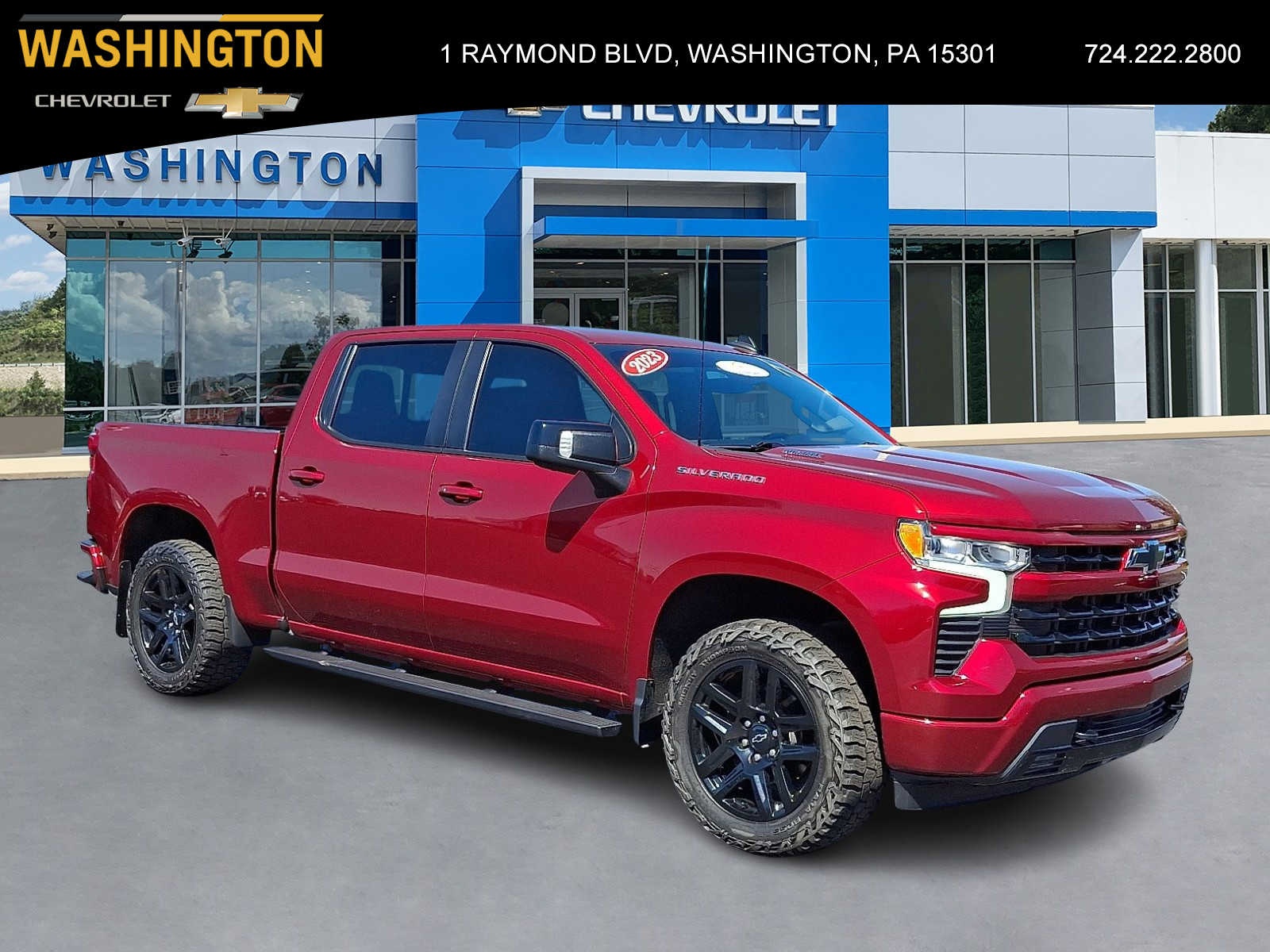 Radiant Red Tintcoat 2023 Chevrolet Silverado 1500 RST Crew Cab 4WD Pickup Truck Four-Wheel Drive Automatic