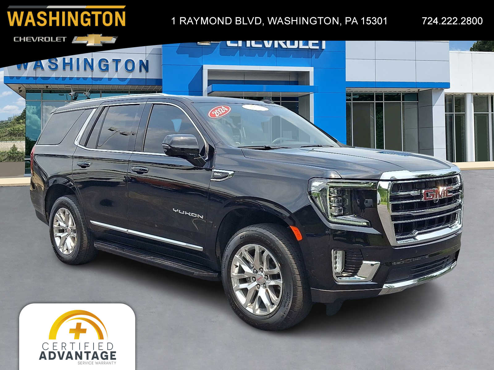 Onyx Black 2024 GMC Yukon SUV / Crossover Four-Wheel Drive Automatic