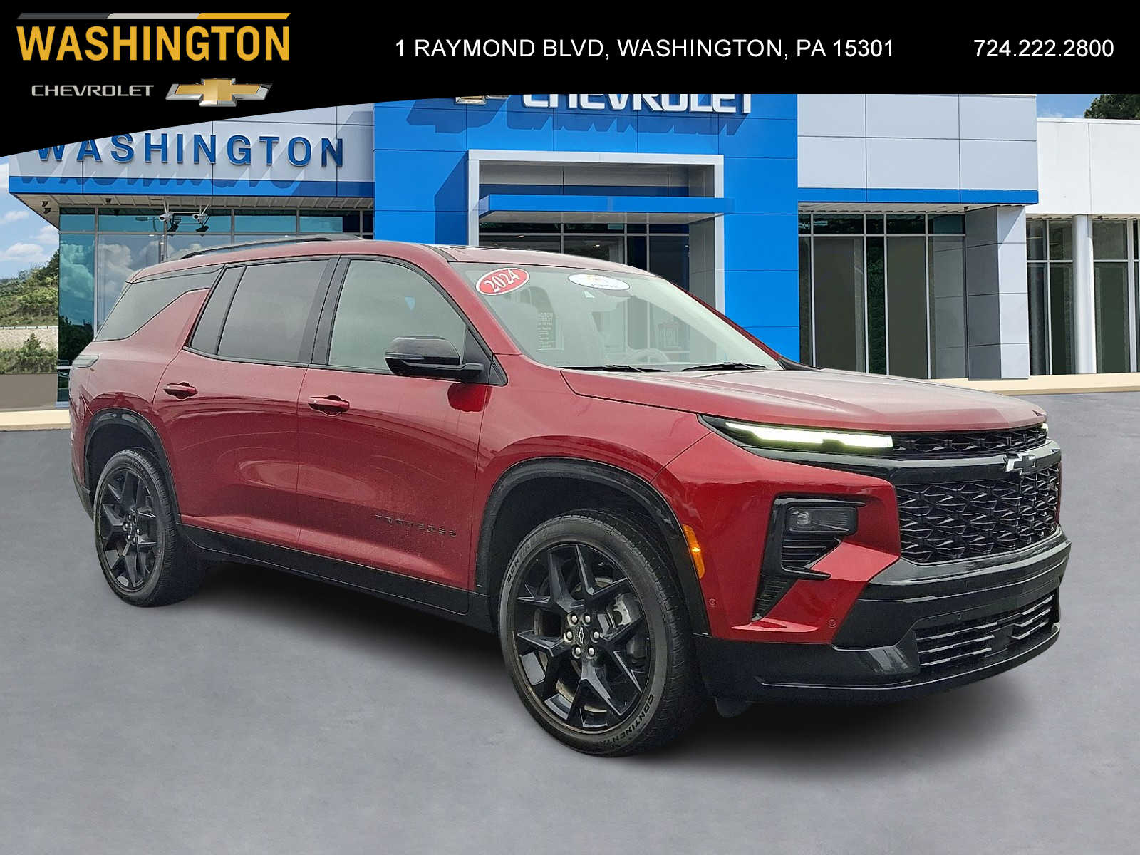 Radiant Red Tintcoat 2024 Chevrolet Traverse RS AWD SUV / Crossover Four-Wheel Drive 8-Speed Automatic