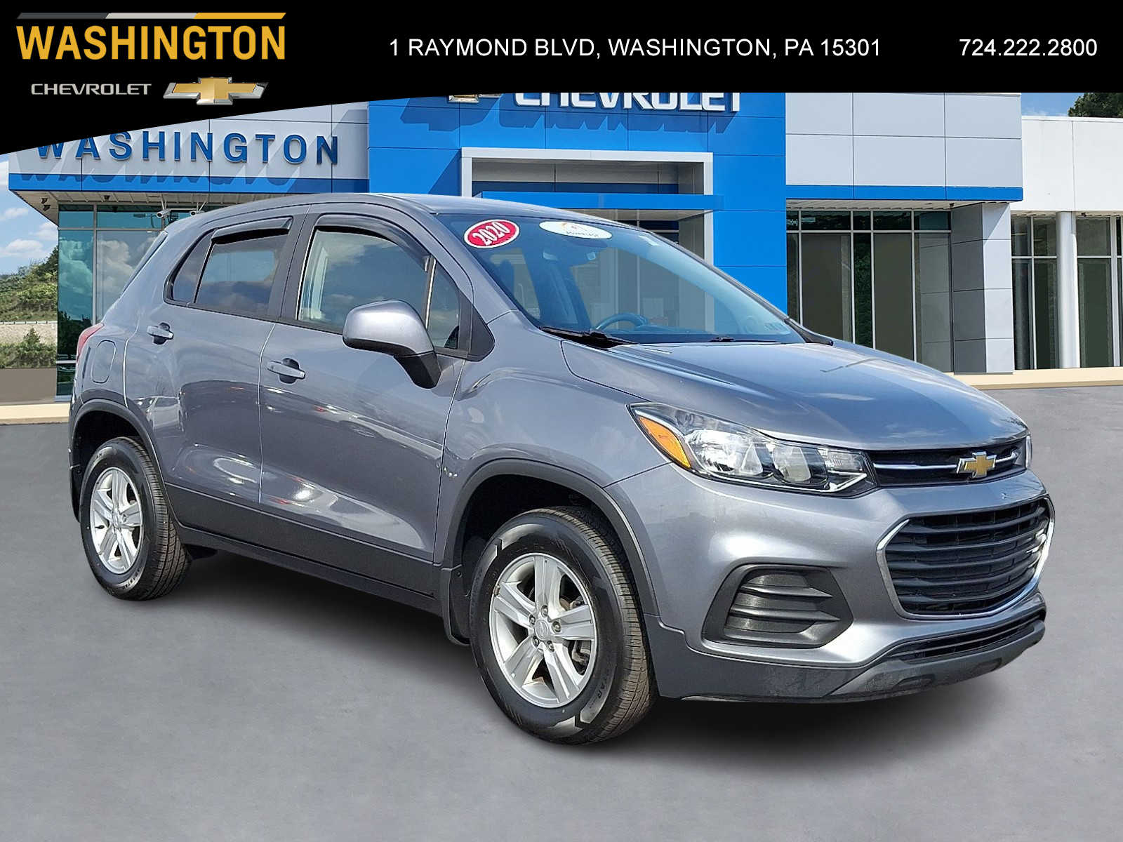 Gray (Satin Steel Metallic) 2020 Chevrolet Trax LS AWD SUV / Crossover All-Wheel Drive 6-Speed Automatic