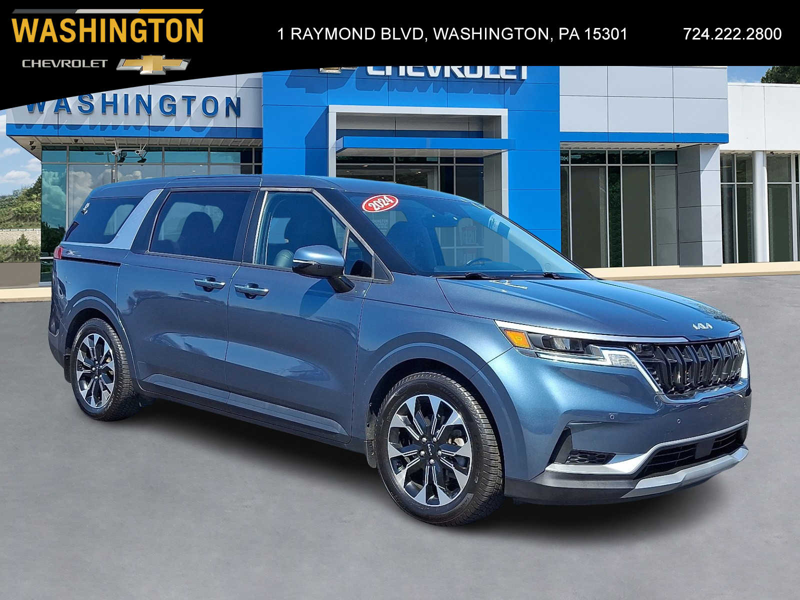 Astra Blue 2024 Kia Carnival EX FWD Minivan Front-Wheel Drive 8-Speed Automatic