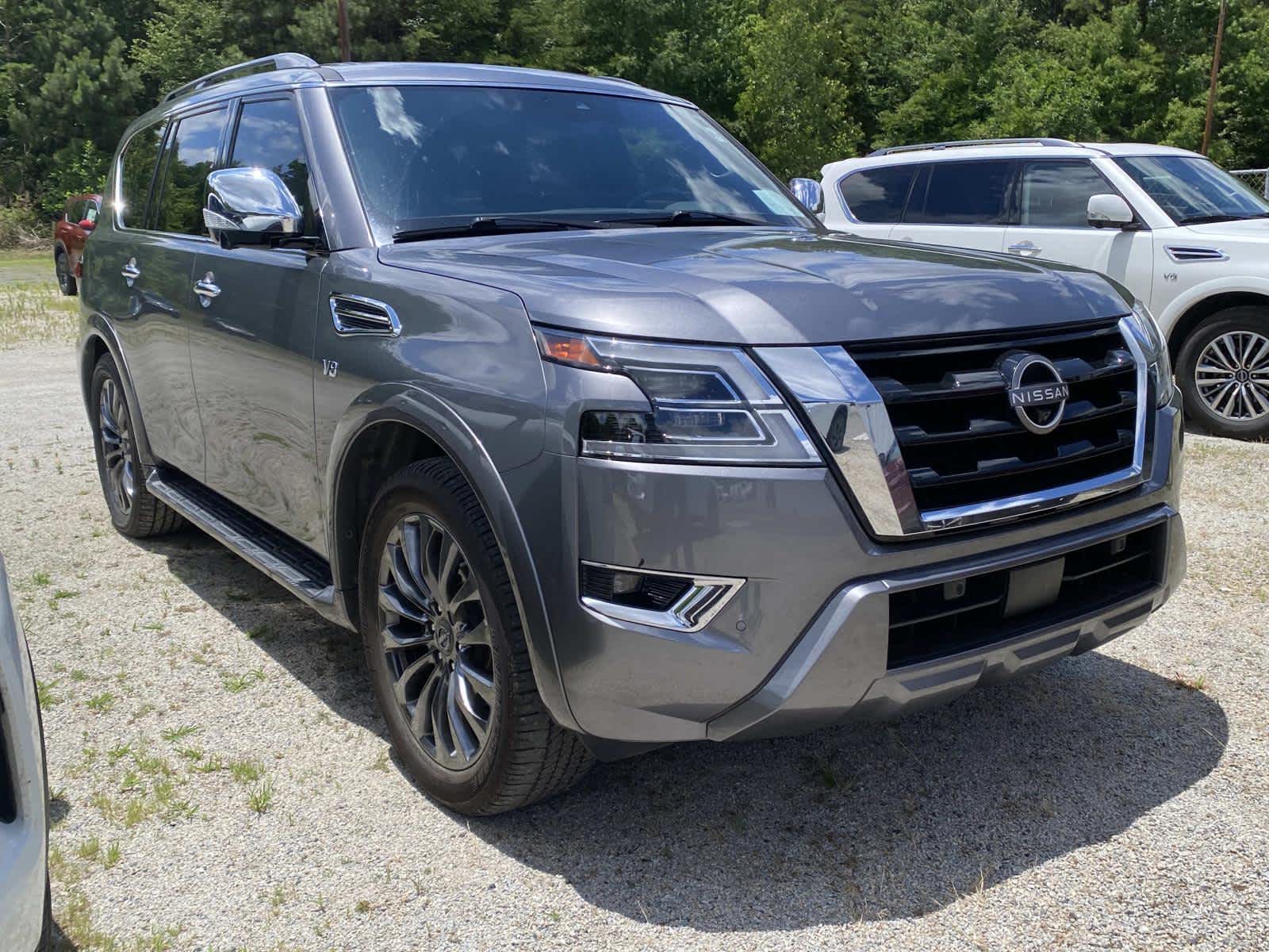 Gray (Gun Metallic) 2022 Nissan Armada SUV / Crossover Four-Wheel Drive 7-Speed Automatic