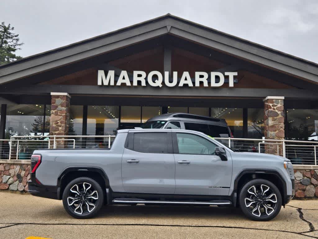 Thunderstorm Gray 2024 GMC Sierra EV Denali Edition 1 Crew Cab e4WD Pickup Truck All-Wheel Drive 1-Speed Automatic