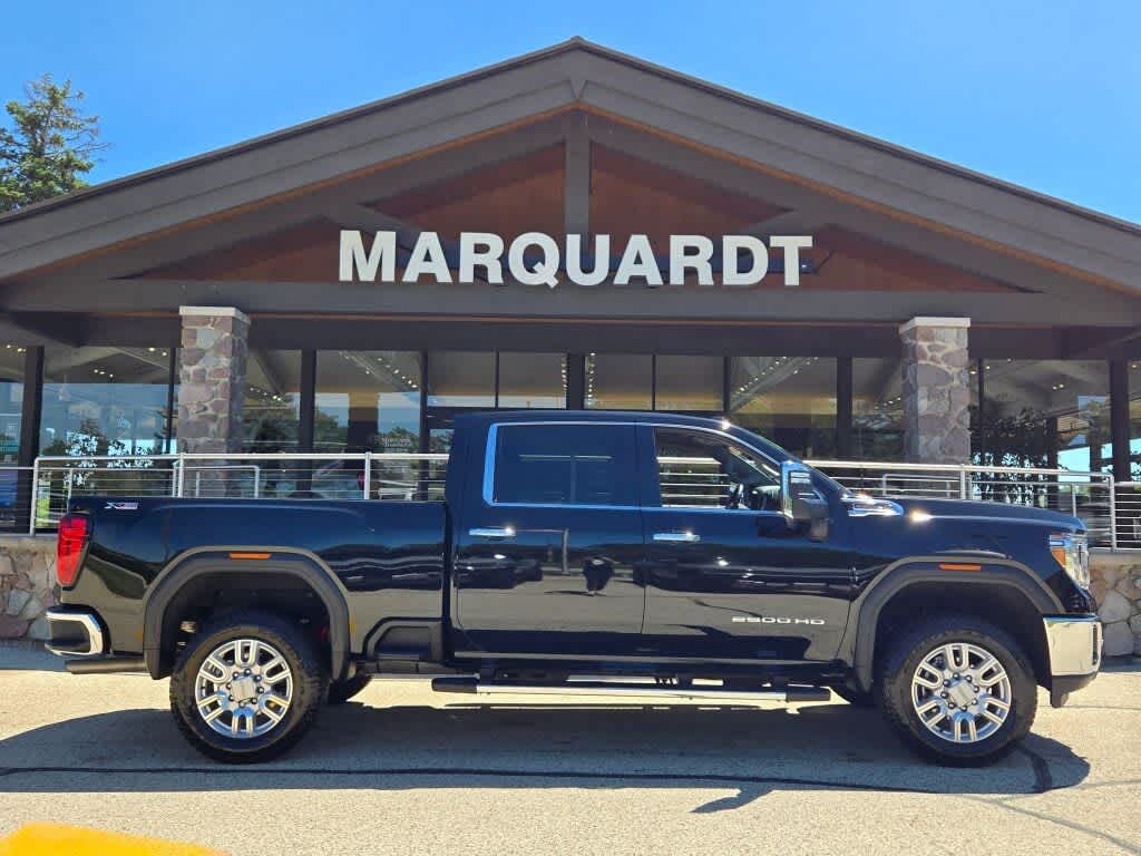 Onyx Black 2020 GMC Sierra 2500HD SLT Crew Cab 4WD Pickup Truck Four-Wheel Drive 6-Speed Automatic