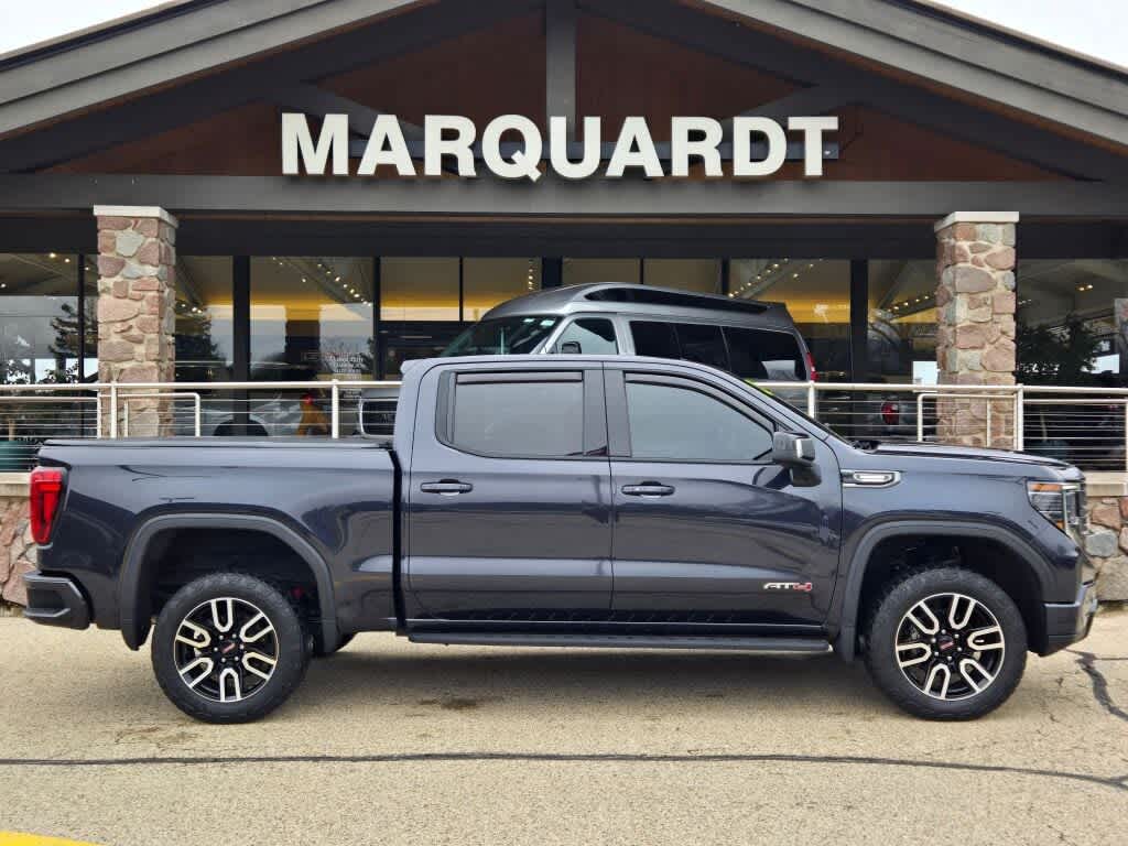 Titanium Rush Metallic 2022 GMC Sierra 1500 AT4 Crew Cab 4WD Pickup Truck Four-Wheel Drive Automatic