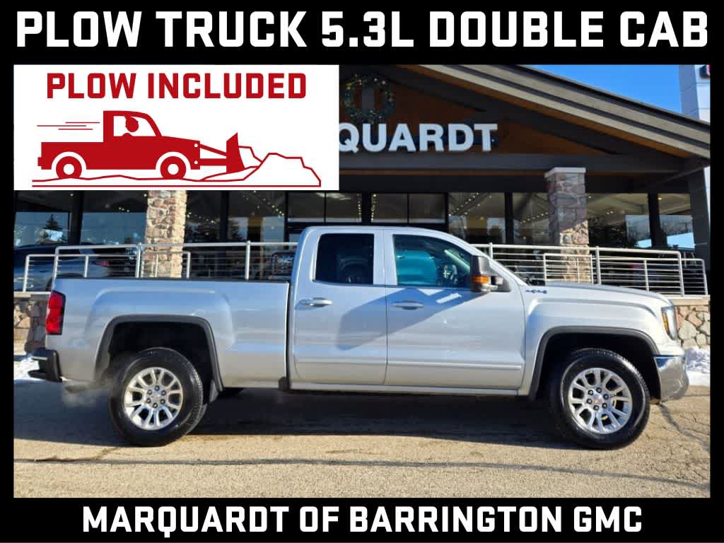Quicksilver Metallic 2016 GMC Sierra 1500 SLE Double Cab 4WD Pickup Truck Four-Wheel Drive 6-Speed Automatic