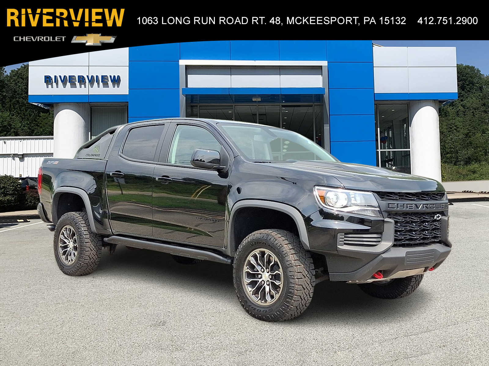 Black 2021 Chevrolet Colorado Pickup Truck Four-Wheel Drive 8-Speed Automatic