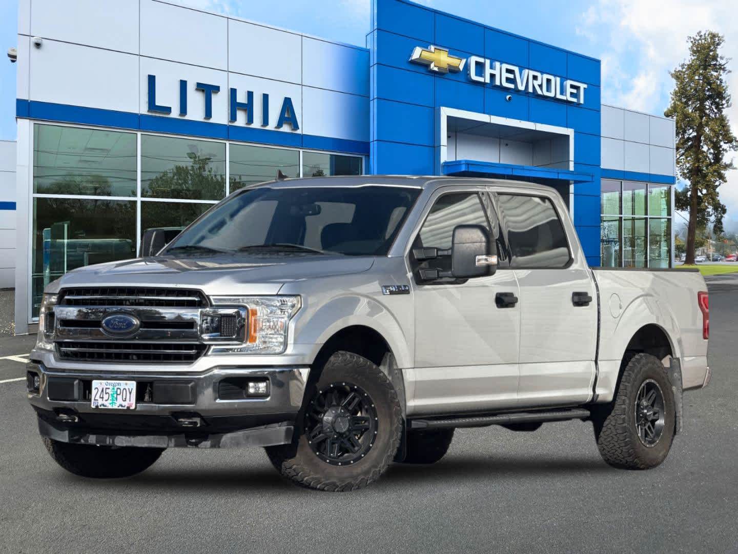 Ingot Silver Metallic 2019 Ford F-150 Pickup Truck Four-Wheel Drive Automatic