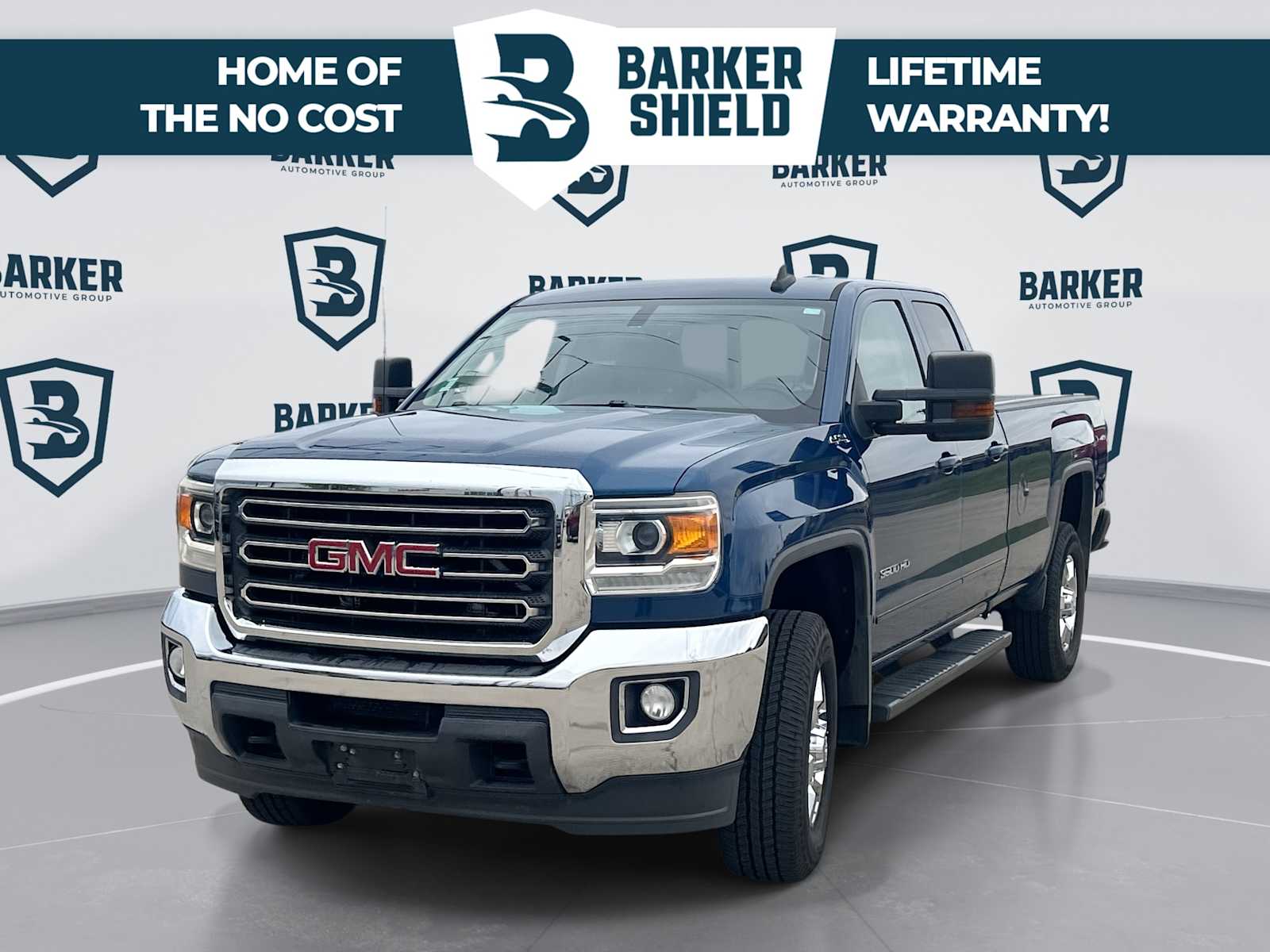 Stone Blue Metallic 2016 GMC Sierra 3500HD SLE Double Cab 4WD Pickup Truck Four-Wheel Drive 6-Speed Automatic