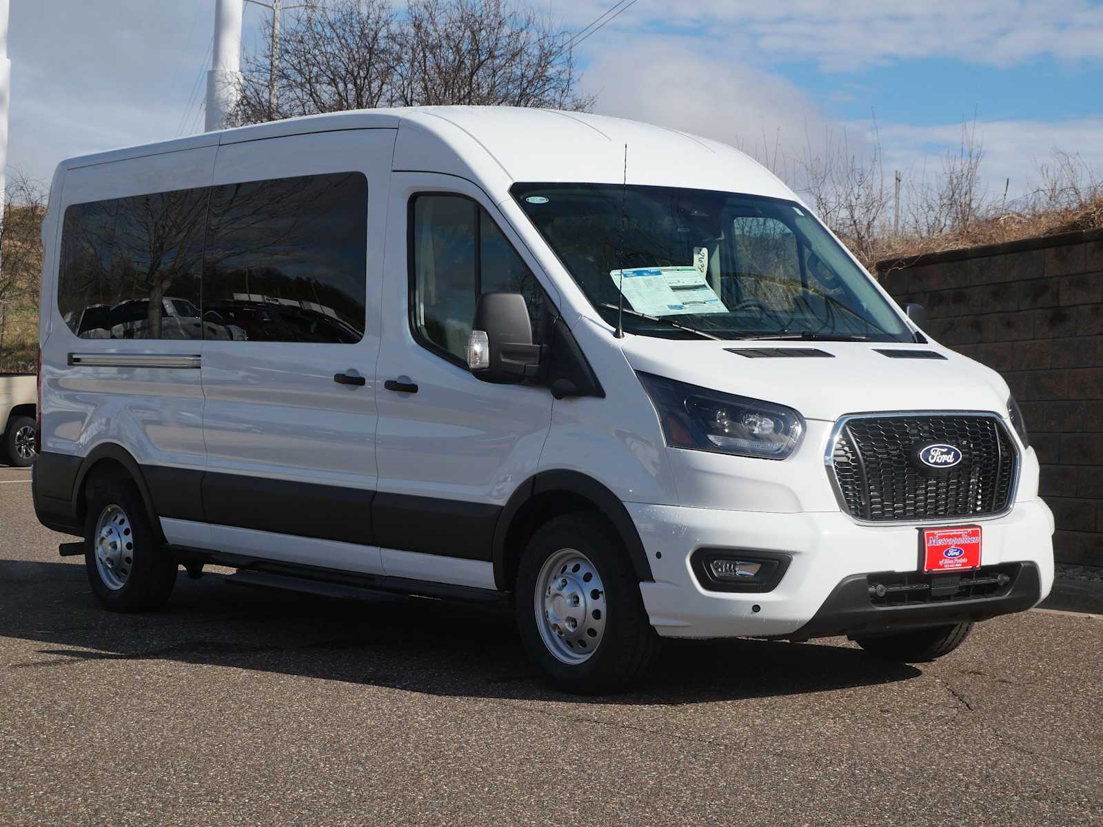 OXFORD WHITE 2026 Ford Transit Passenger Van All-Wheel Drive Automatic