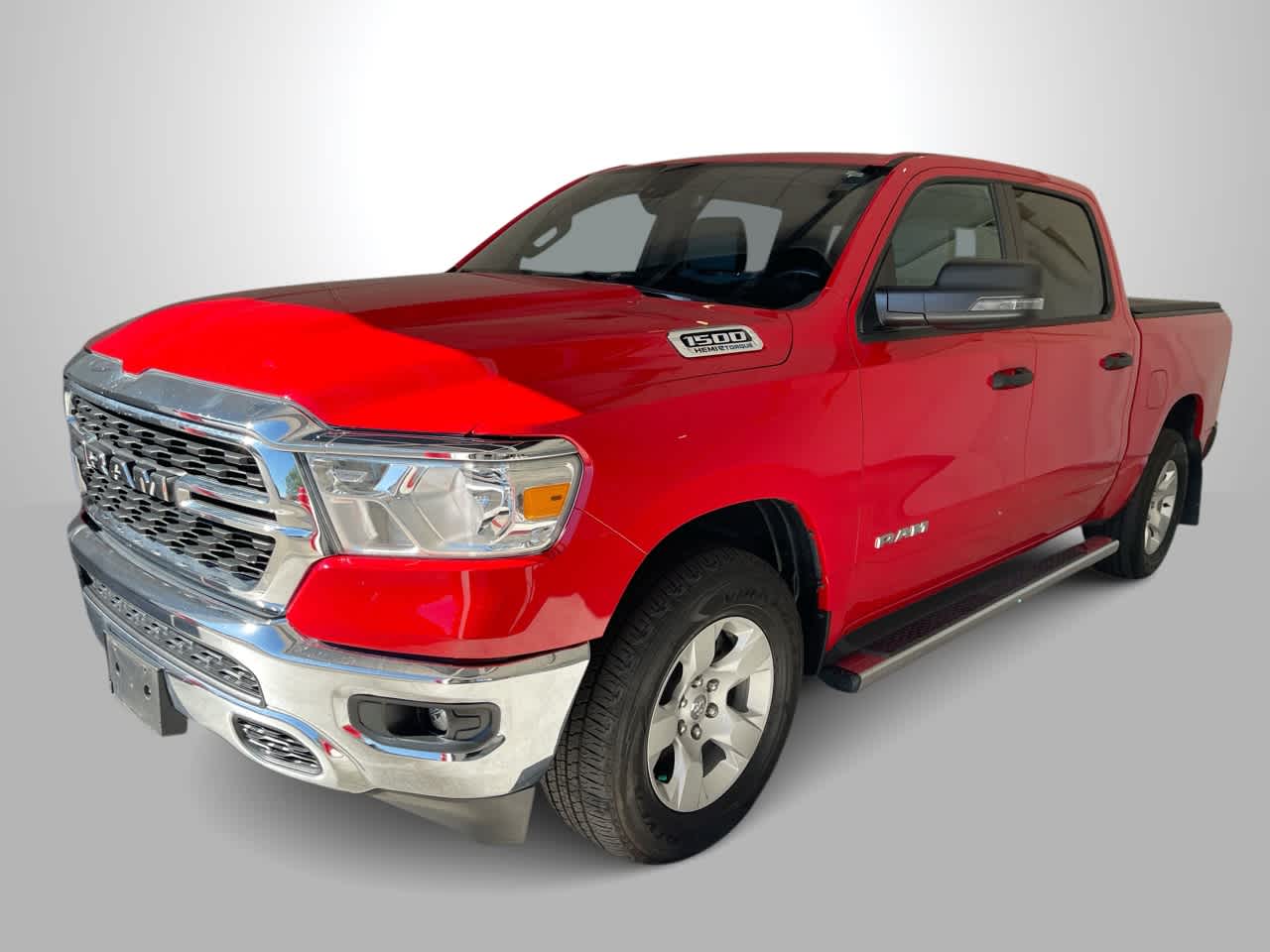 Flame Red Clearcoat 2024 RAM 1500 Pickup Truck Four-Wheel Drive 8-Speed Automatic