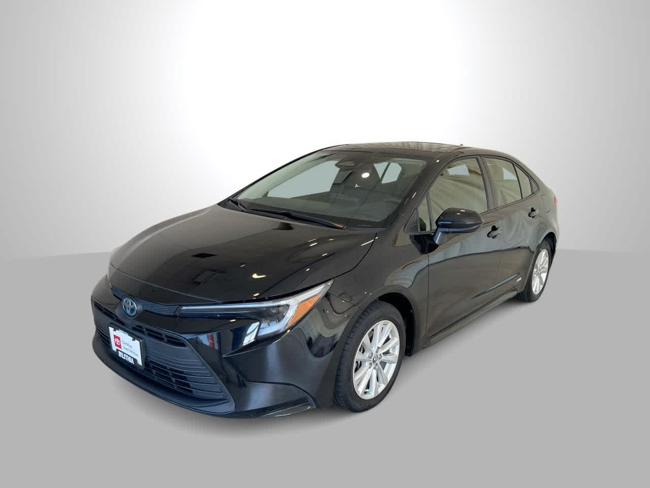 Midnight Black Metallic 2023 Toyota Corolla Hybrid Sedan All-Wheel Drive Continuously Variable Transmission
