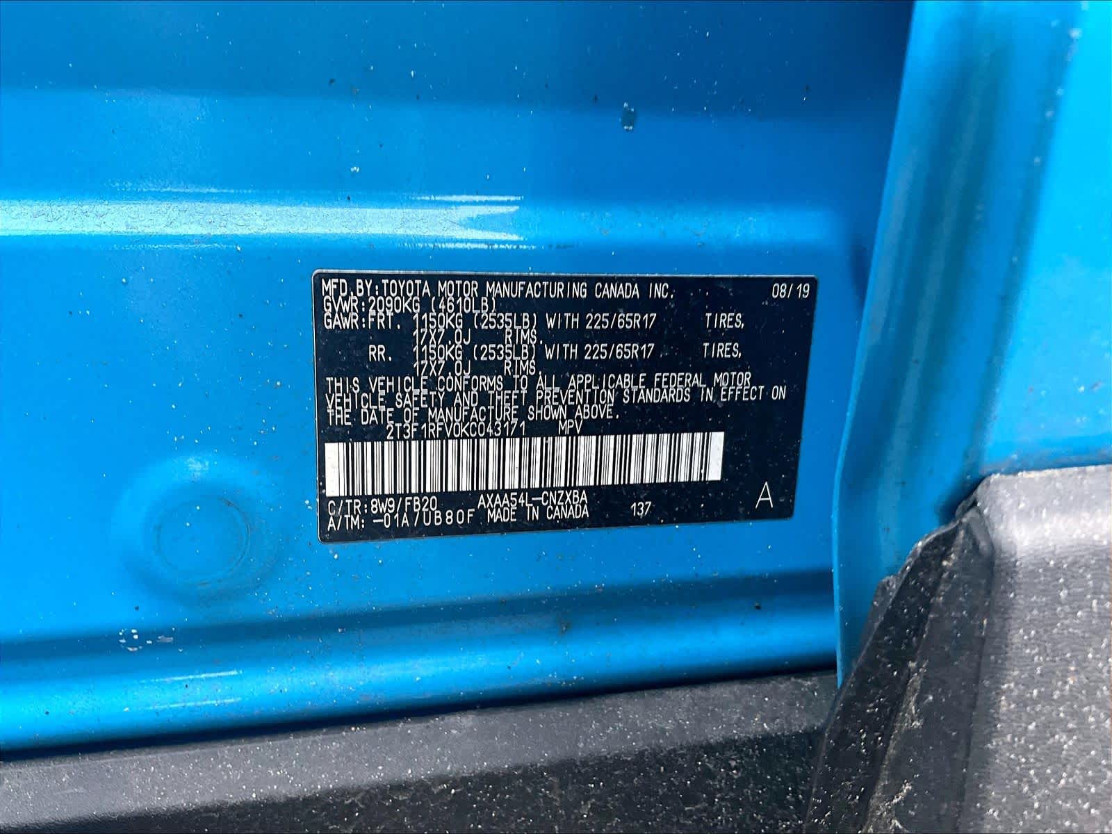 used 2019 Toyota RAV4 car, priced at $22,443