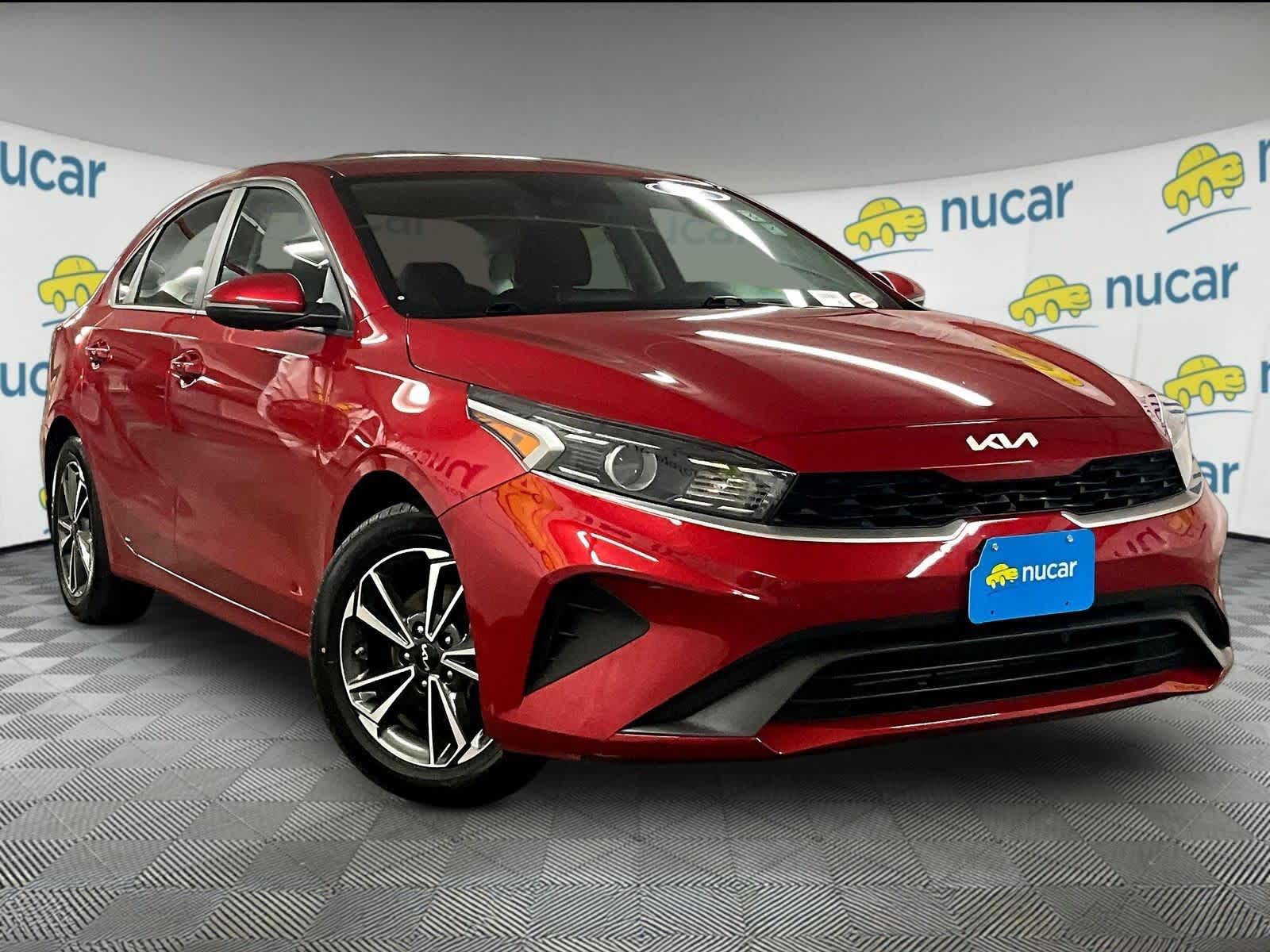 Currant Red 2022 Kia Forte LXS FWD Sedan Front-Wheel Drive Continuously Variable Transmission