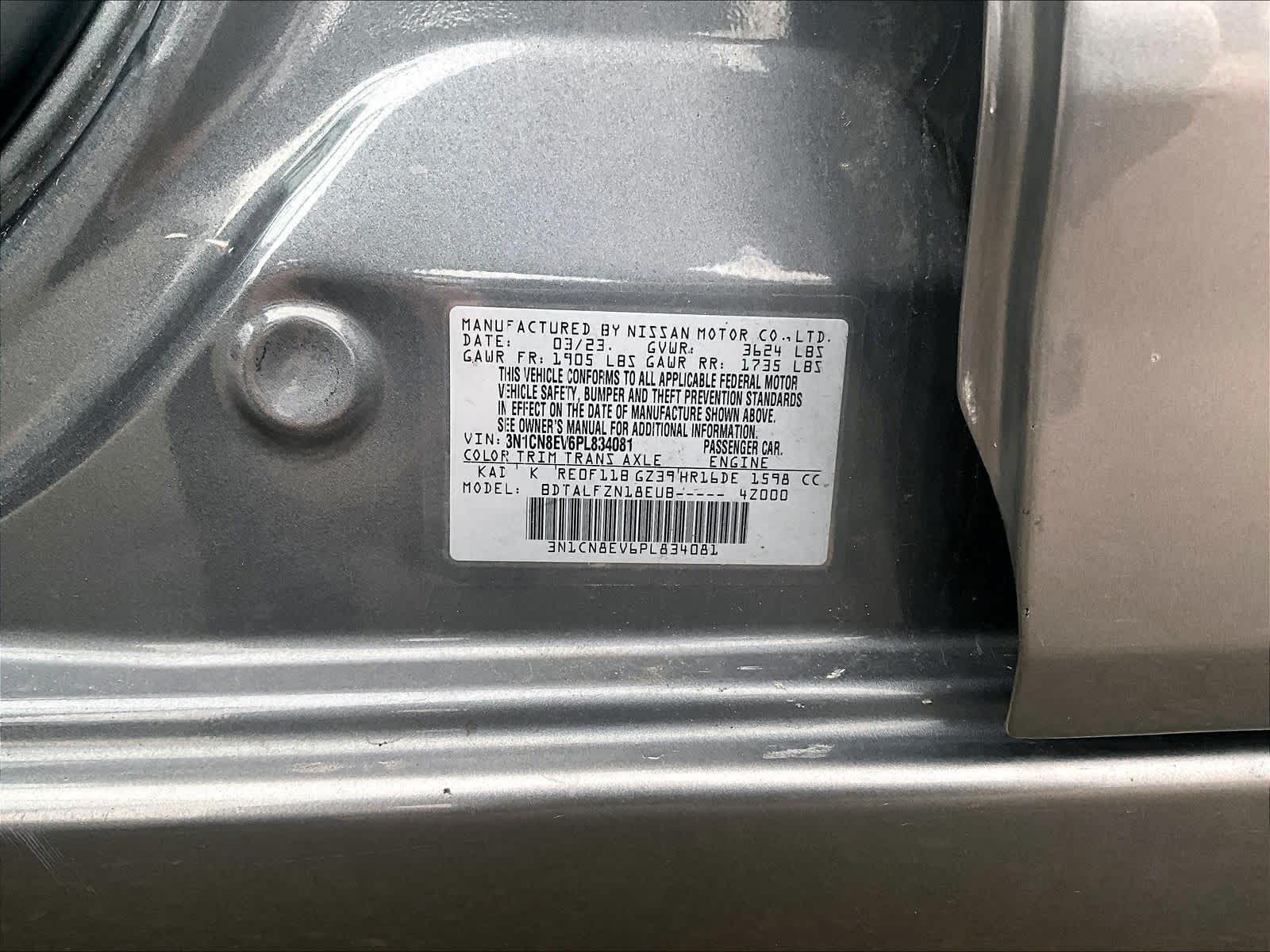 used 2023 Nissan Versa car, priced at $15,773