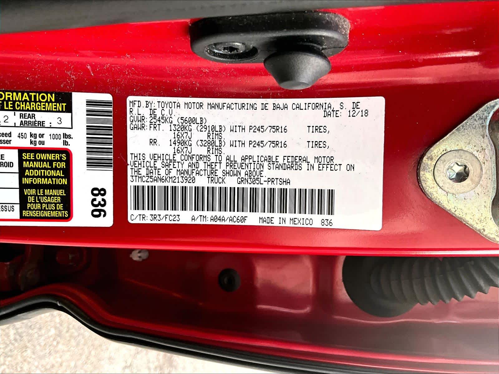 used 2019 Toyota Tacoma car, priced at $24,997