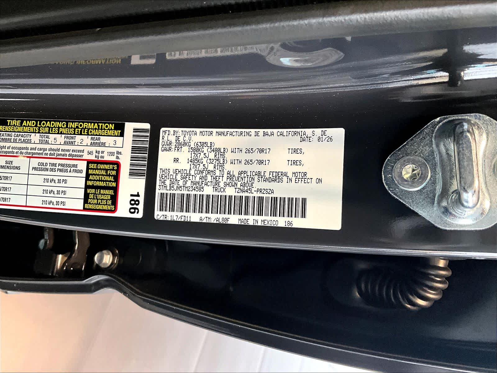 new 2026 Toyota Tacoma car, priced at $47,829