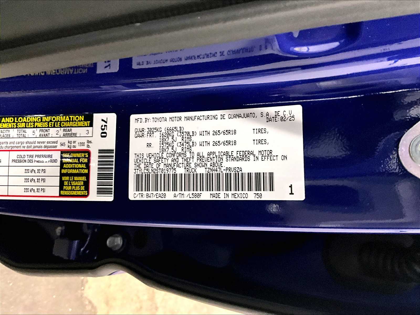 new 2025 Toyota Tacoma car, priced at $53,262