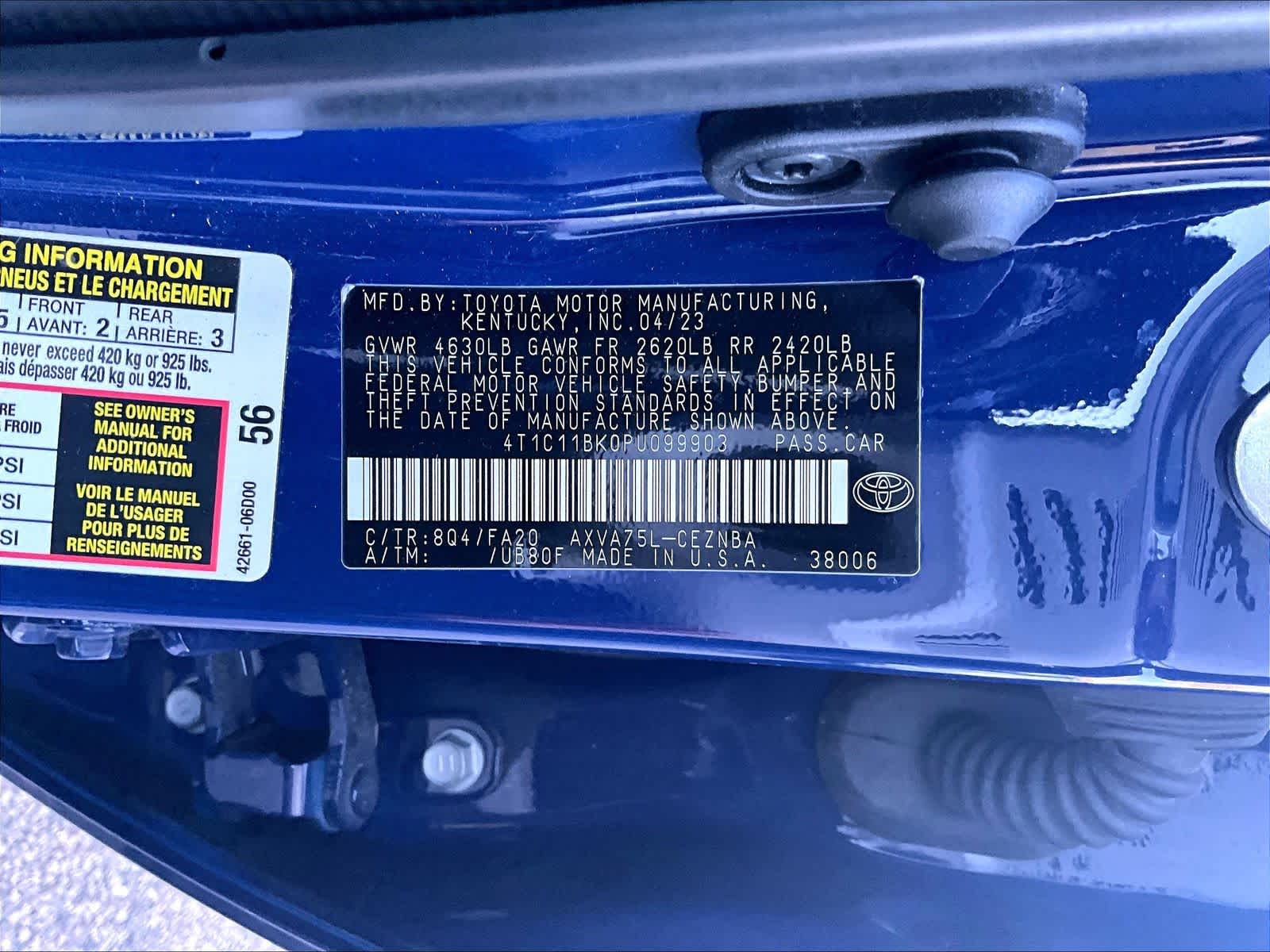 used 2023 Toyota Camry car, priced at $25,442