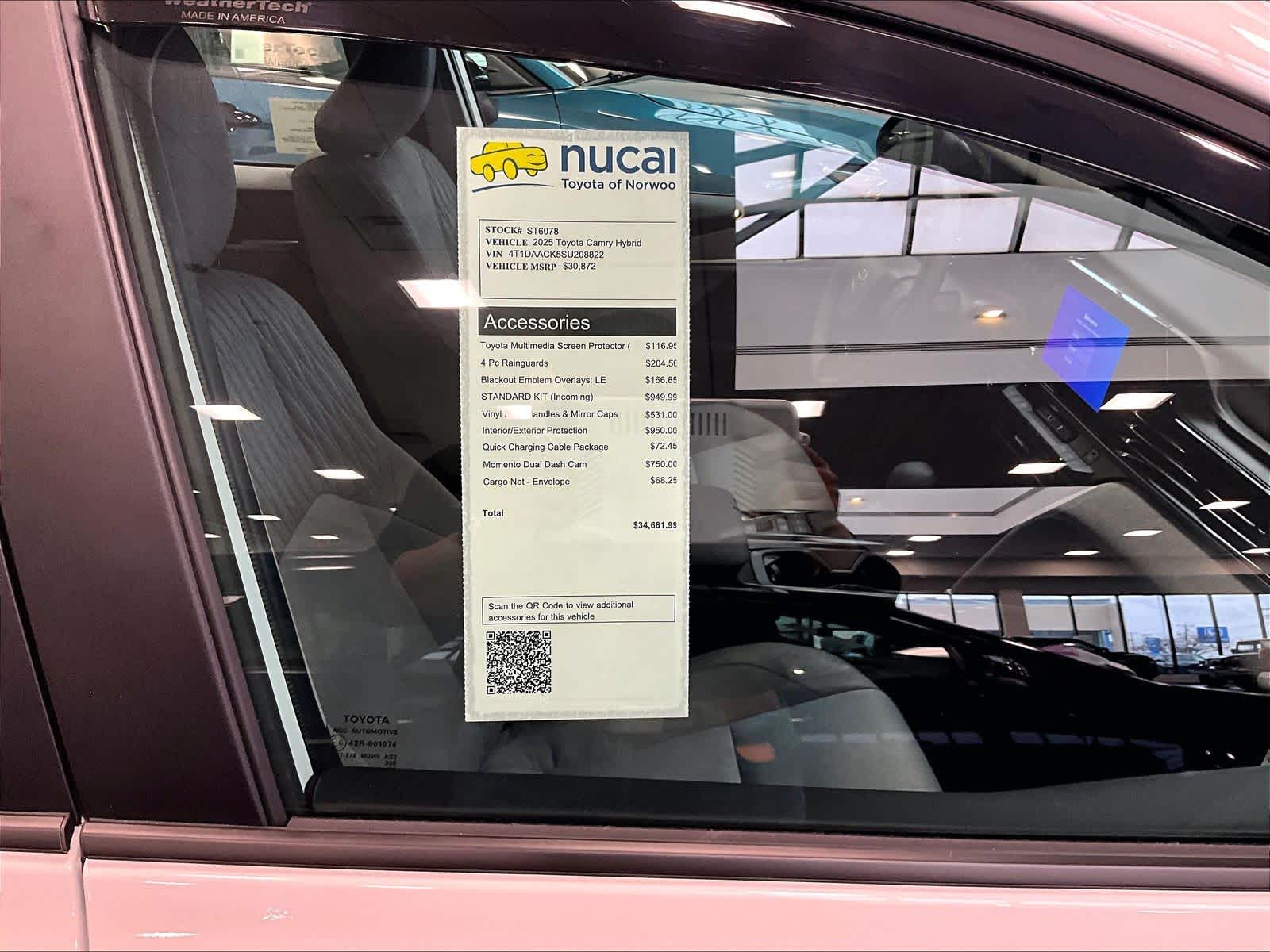 new 2025 Toyota Camry car, priced at $28,785