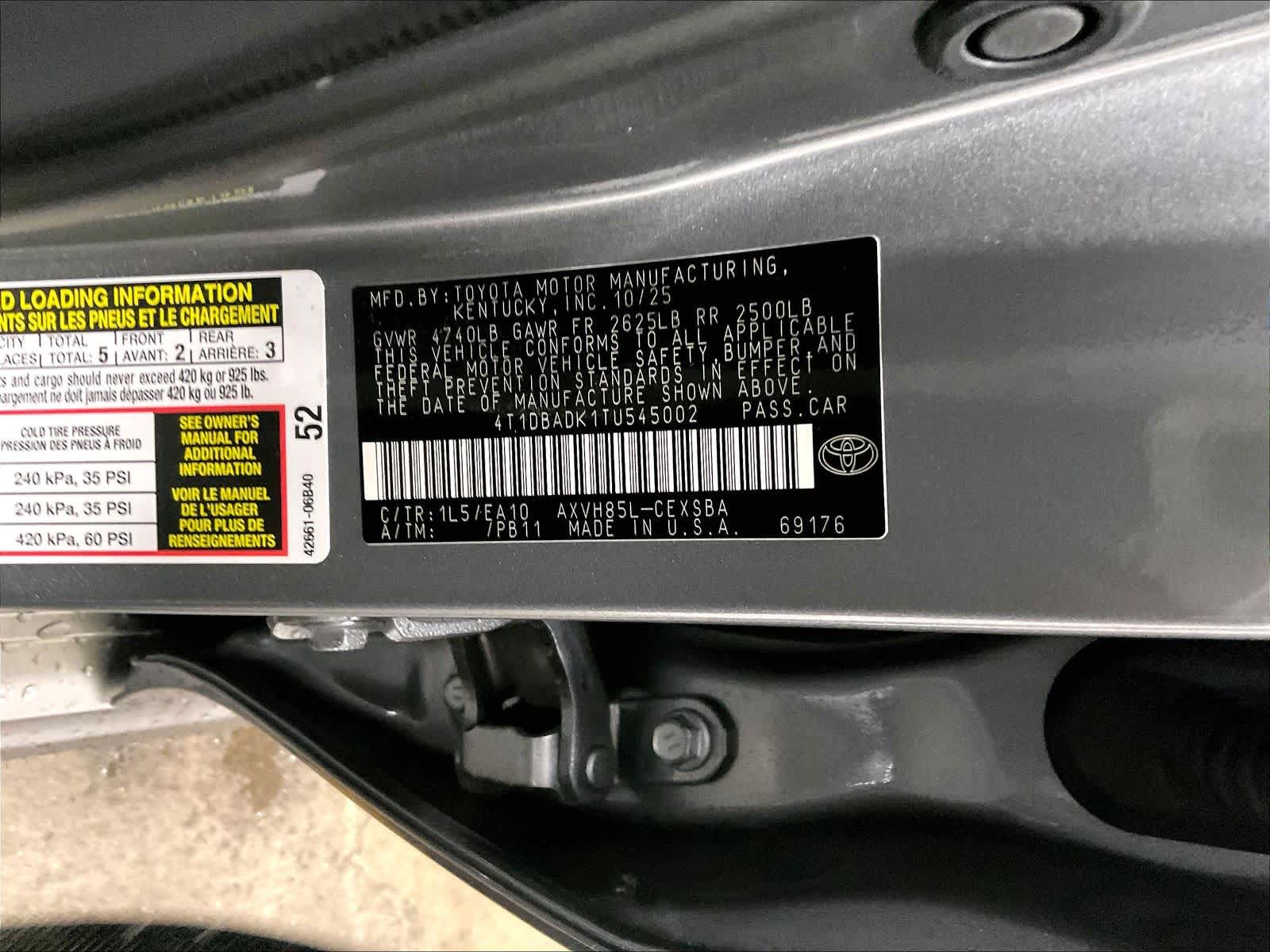 new 2026 Toyota Camry car, priced at $34,900