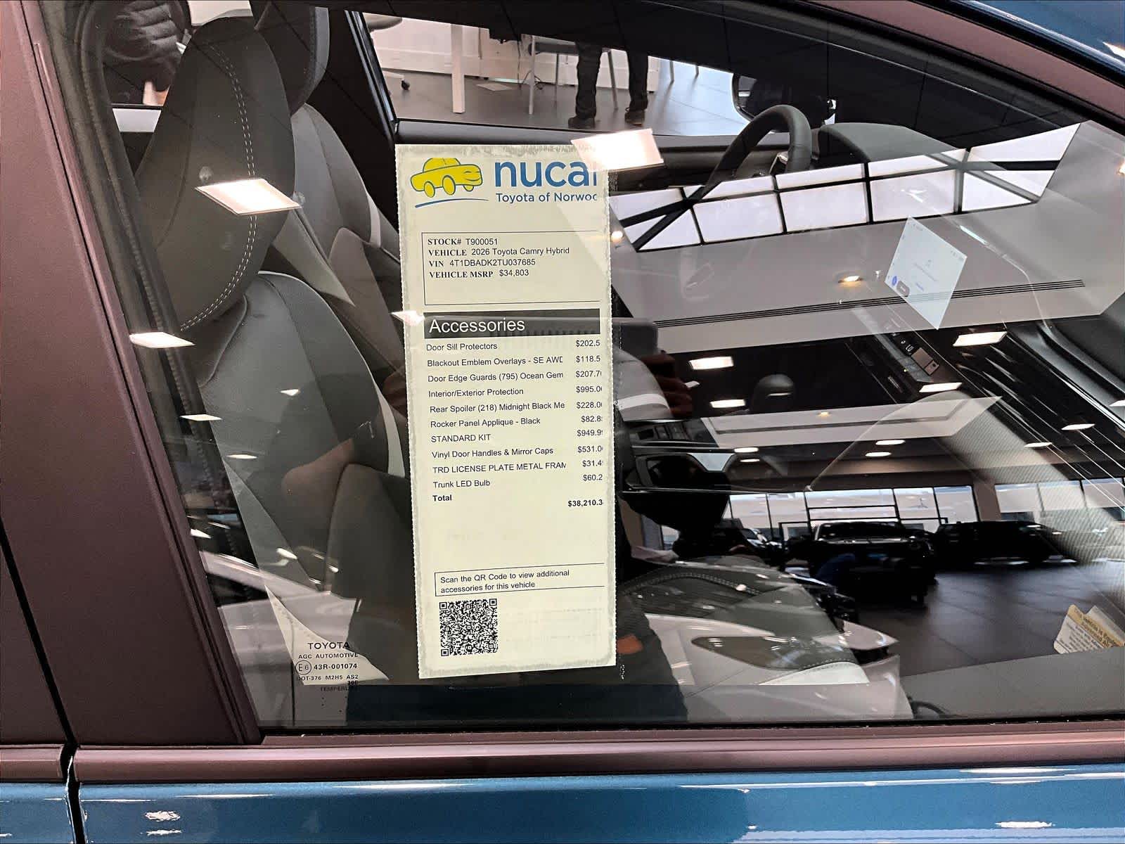 new 2026 Toyota Camry car, priced at $32,485