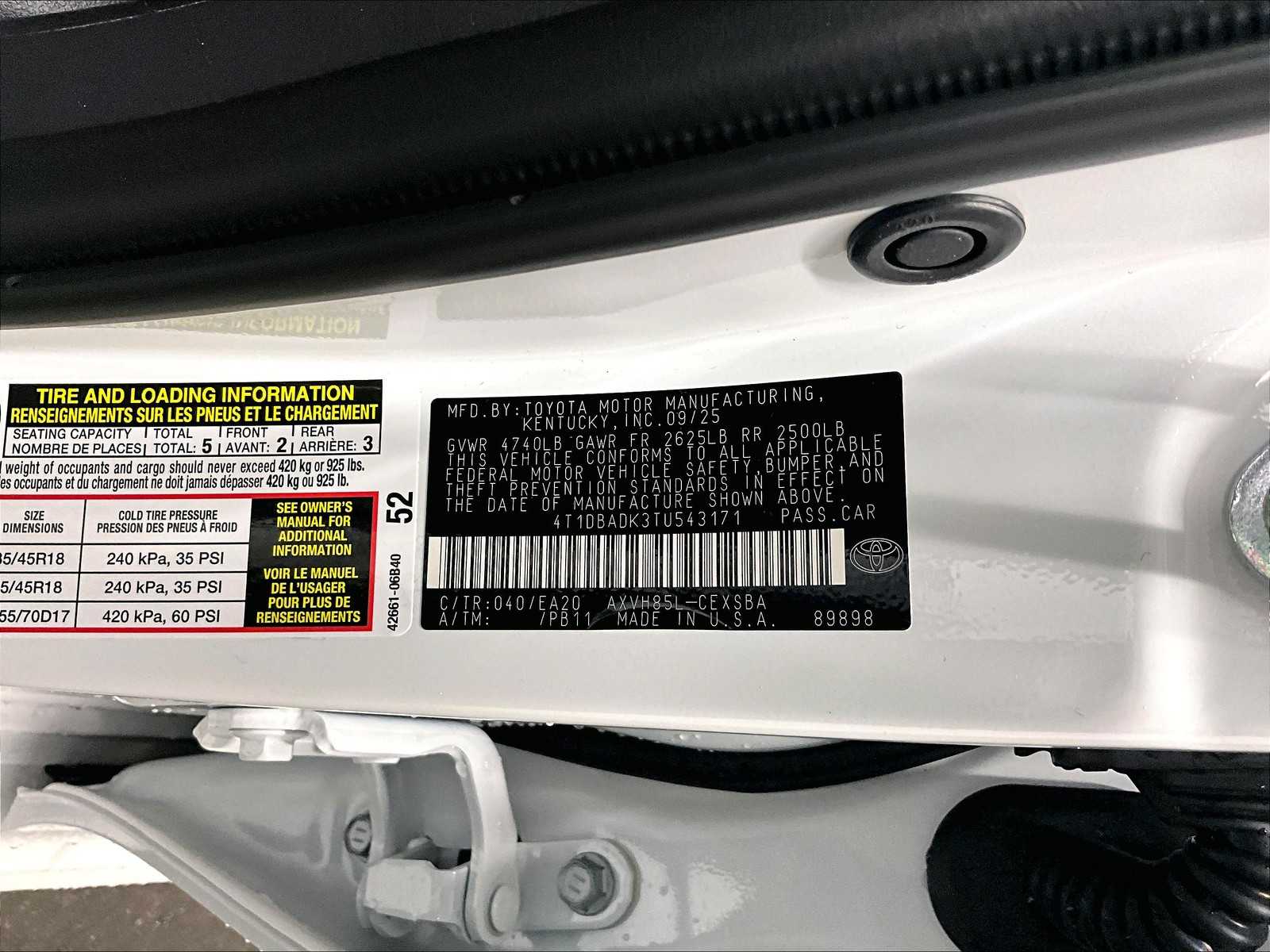 new 2026 Toyota Camry car, priced at $35,099