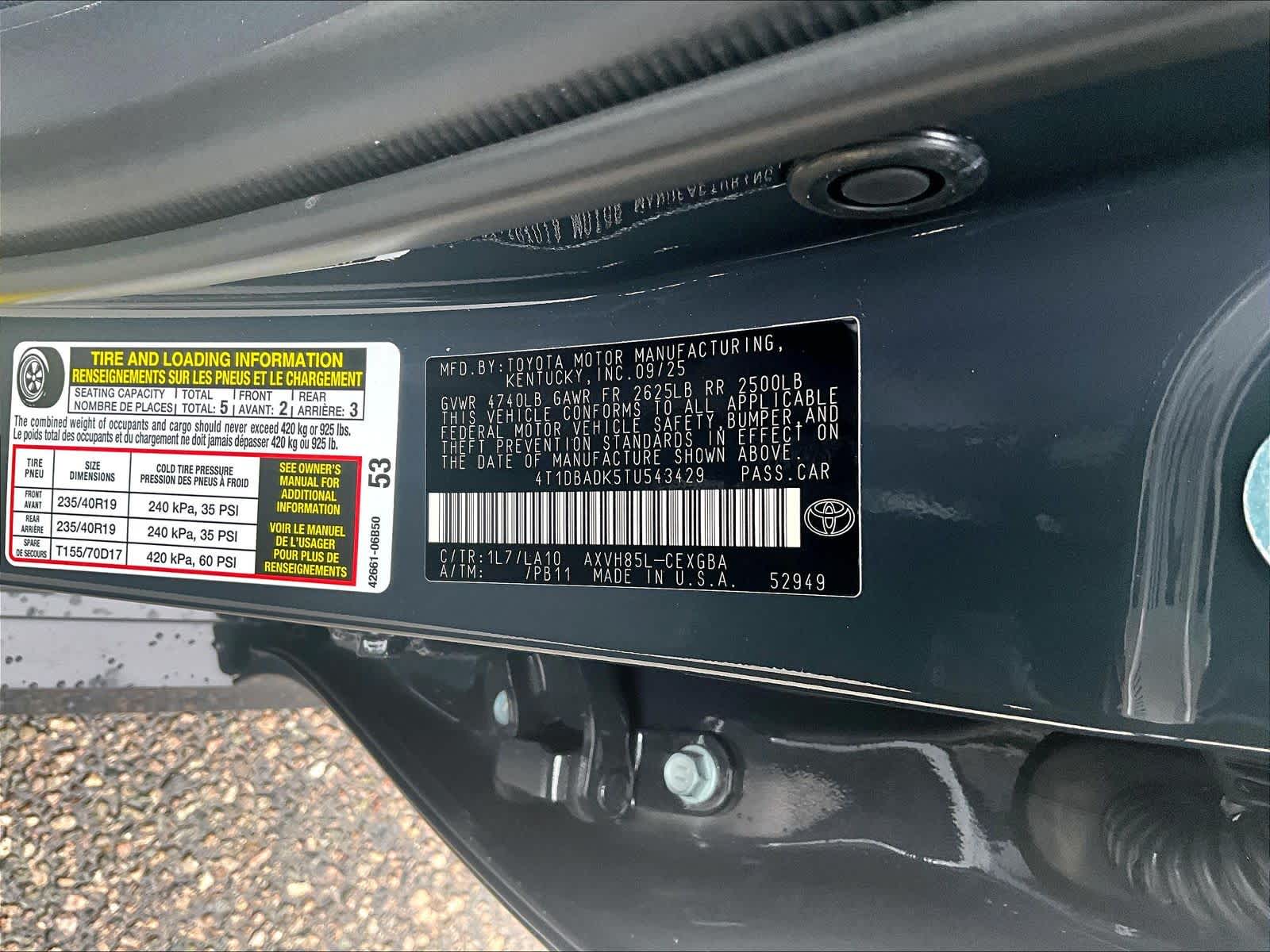 new 2026 Toyota Camry car, priced at $40,764