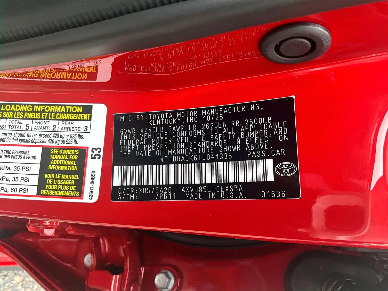 new 2026 Toyota Camry car, priced at $35,261