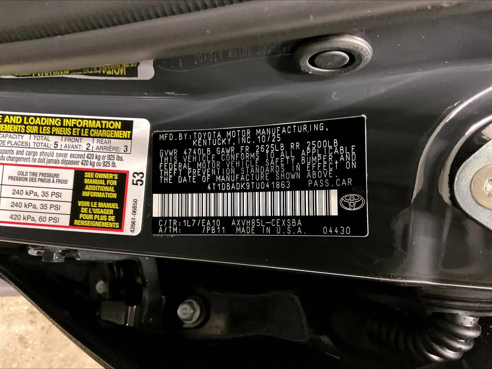 new 2026 Toyota Camry car, priced at $35,598