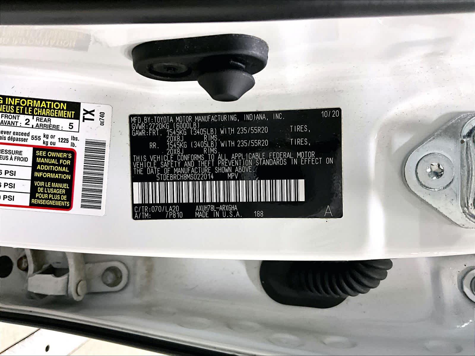 used 2021 Toyota Highlander car, priced at $30,971