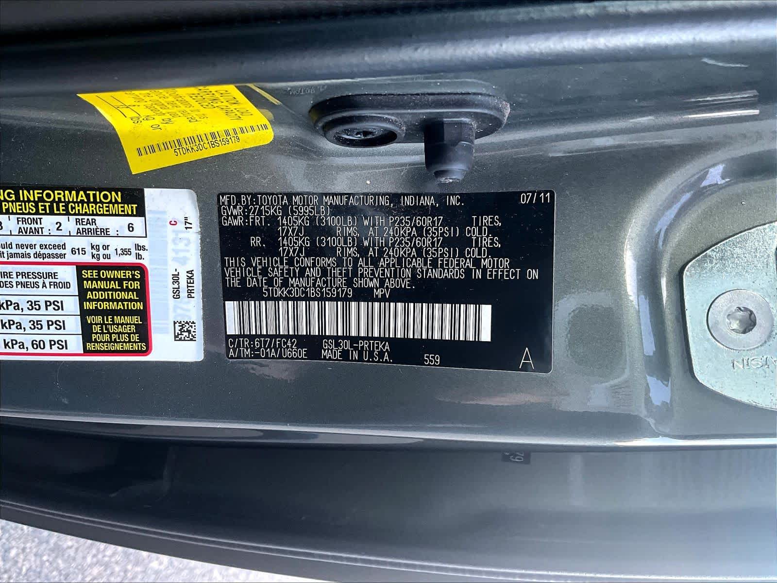 used 2011 Toyota Sienna car, priced at $12,475