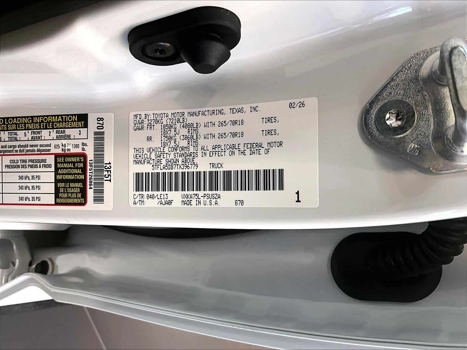 new 2026 Toyota Tundra car, priced at $57,280