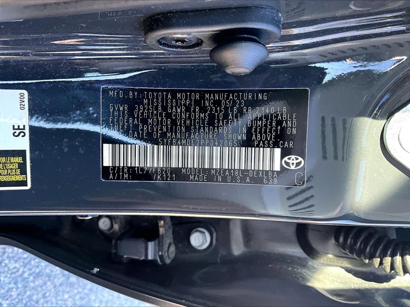 used 2023 Toyota Corolla car, priced at $20,321