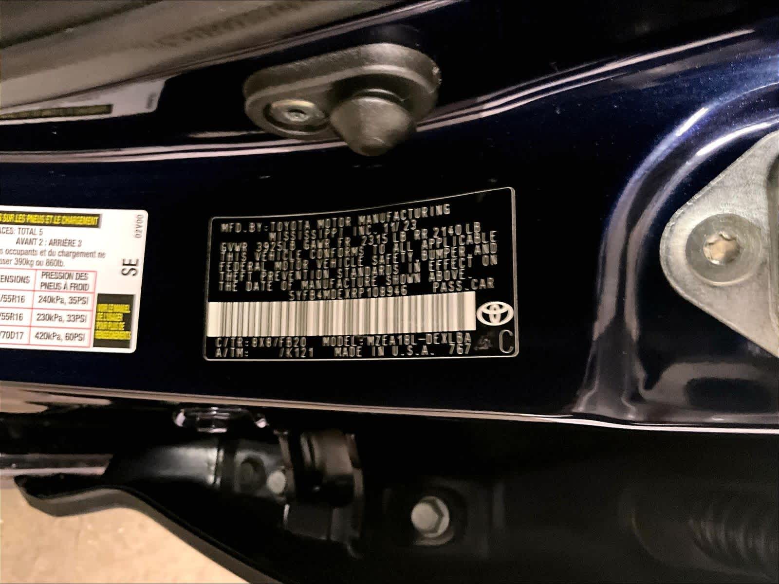 used 2024 Toyota Corolla car, priced at $19,873