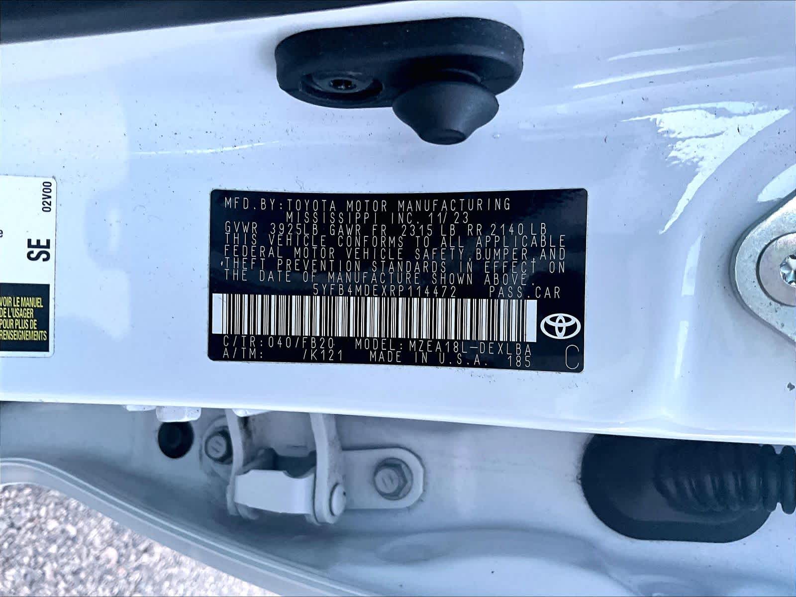 used 2024 Toyota Corolla car, priced at $19,997