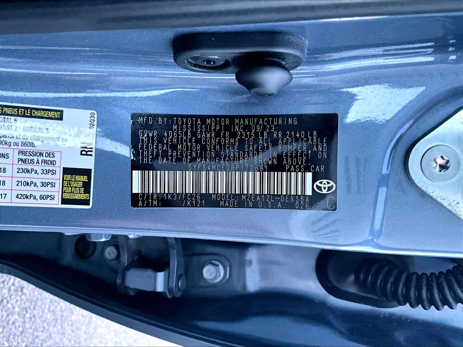 used 2024 Toyota Corolla car, priced at $21,424