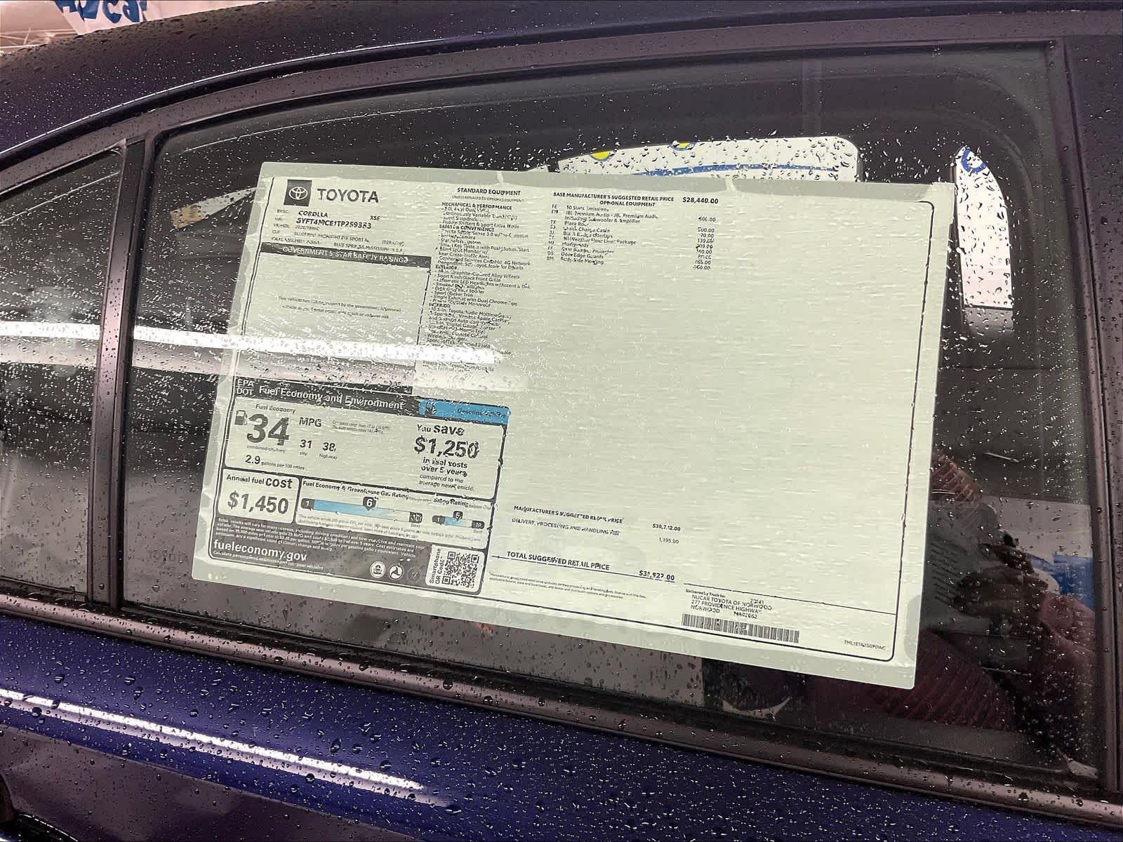 new 2026 Toyota Corolla car, priced at $29,908