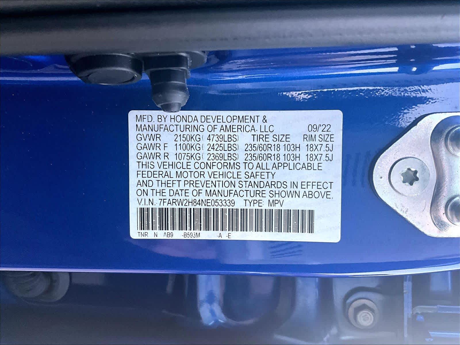 used 2022 Honda CR-V car, priced at $27,488